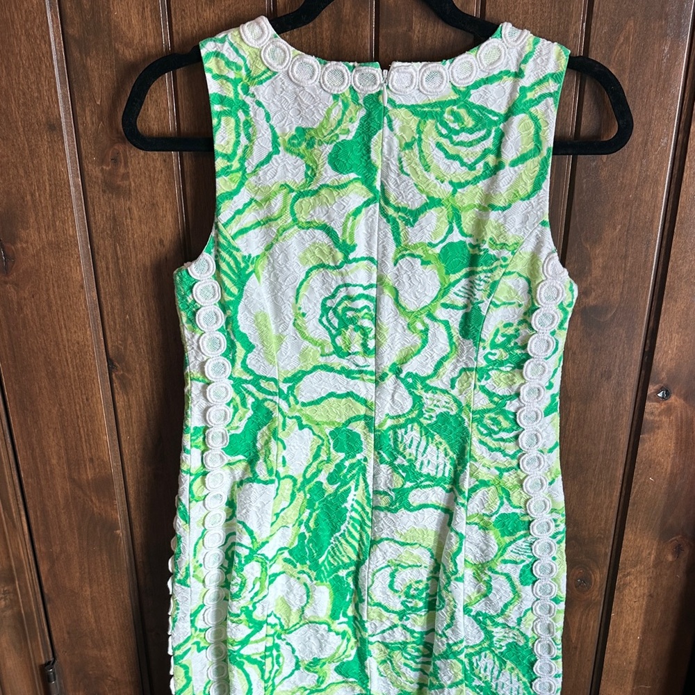 Lilly Pulitzer White & Green Floral Sheath Dress - Picture 5 of 7